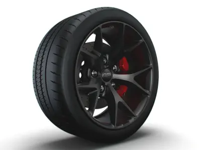 BBS SR wheel 3D model