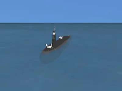 Virginia Class SSGN 805 USS Tang 3D model