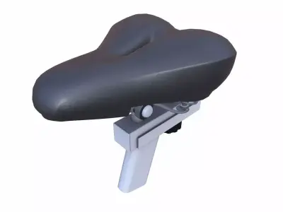 Bicycle Seat Low-poly 3D model 6