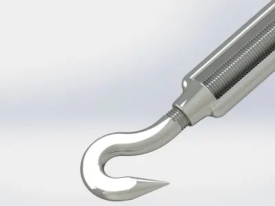 Turnbuckle M12x200 3D model