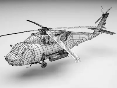 Helicopter 3D model 11