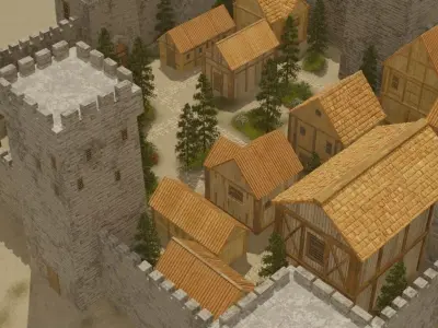 Walled City 3D model