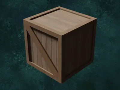 Wood Boxes Series Heavy Crates Cargo Lot1 Group1 3D model