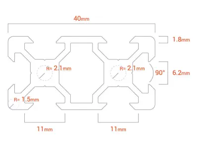 2040 V-Slot Profile for DIY Projects 3D print model