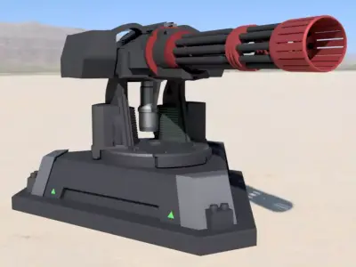 centry gun 03 - free Free 3D model