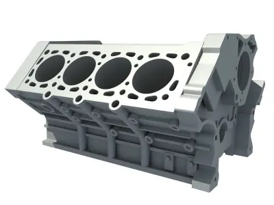 Engine Block 3D model