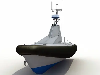 Homeland Security Unmanned Patrol Boat 3D model