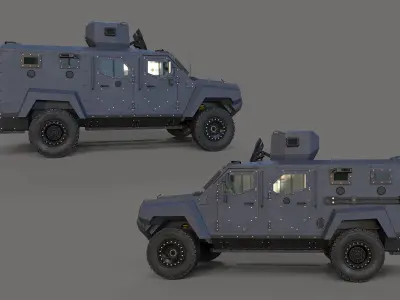 Roshel Senator APC  Low-poly 3D model