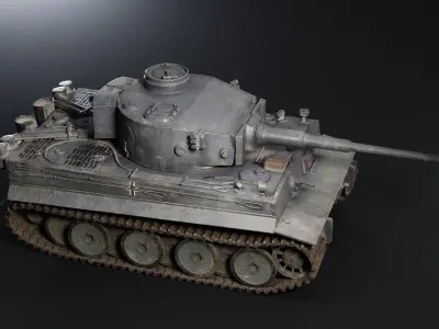 Tiger tank 3D model purchase