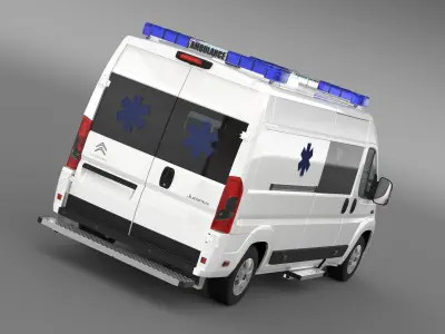 Citroen Jumper Ambulance 2017 3D model