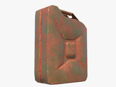 Jerrycan Old Low-poly 3D model