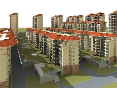 Multi Residential 3D model 21