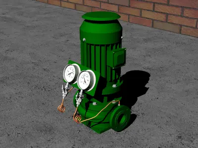 Drain pump for BWTS Free 3D model