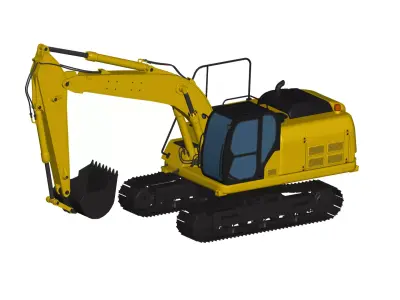 Track Excavator 3D model by truck-3d