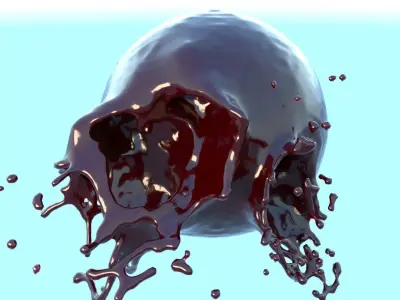 Tear of a drop 3D model