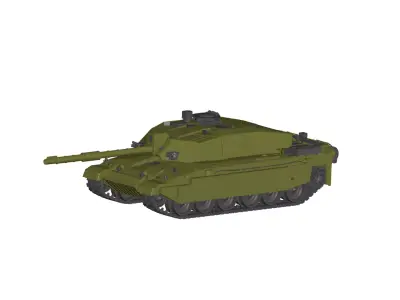 Challenger 2 tank 3D model