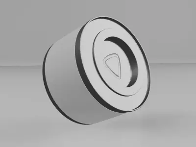 Steel tin can for games and cg projects  Low-poly 3D model