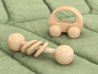 AUSSIE ADVENTURES BABY PLAYGYM Low-poly 3D model