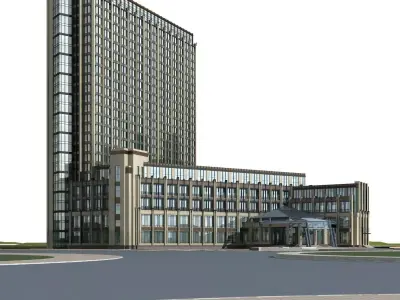 Commercial Building 3D model 22