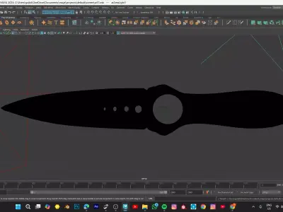 pocket knife  Low-poly 3D model