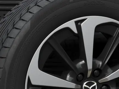Mazda wheels 3D model by zifir3d