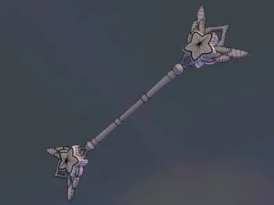 Star Guardian Lux Staff Low-poly 3D model