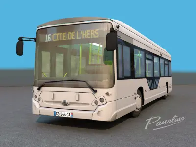 Heuillez GX327 city bus 3D model
