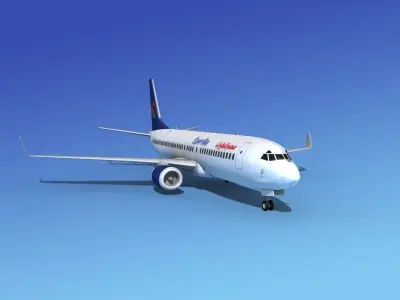 Boeing 737-800 Egypt Air 3D model
