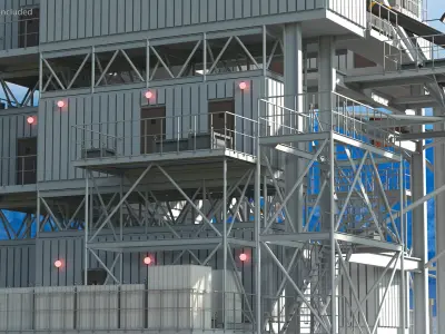 Drilling Rig Platform 3D model