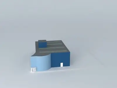 Small Industrial Laboratory Free 3D model