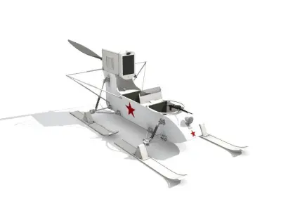 RF-8 Soviet Aerosan 3D model