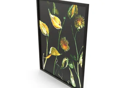 Late Spring 30x40 Black Wood Frame Free 3D model