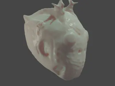 Free Sci-Fi Creature Head Custom Printable 3D 3D print model