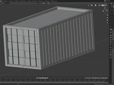 Containers shipping container Free low-poly 3D model purchase
