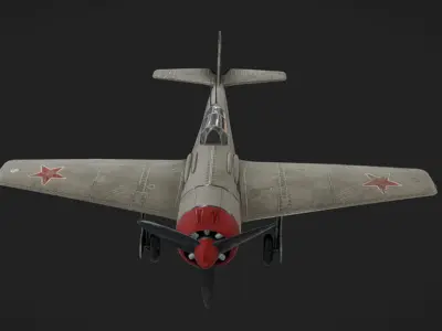 Lavotchkin La-11 Low-poly 3D model