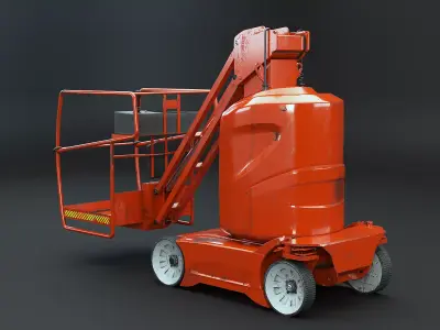 Used Electric Warehouse Boom Lift Low-poly 3D model