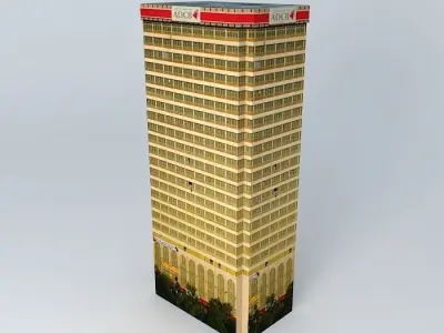 ADCB Bank Tower Free 3D model