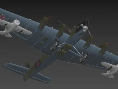 Tupolev TB3 3D model