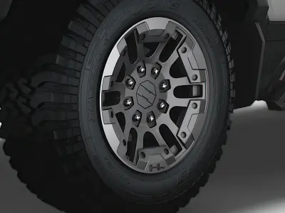 GMC Hummer EV Pickup 2022 wheel 3D model