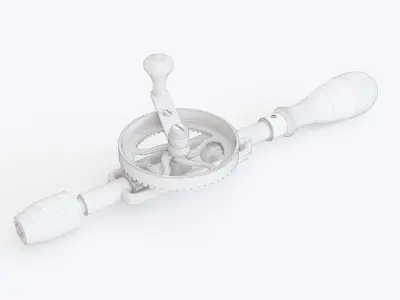 Hand drill 03 3D model