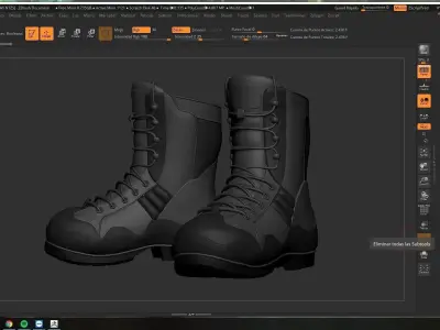 MERCENARY BOOTS  3D model