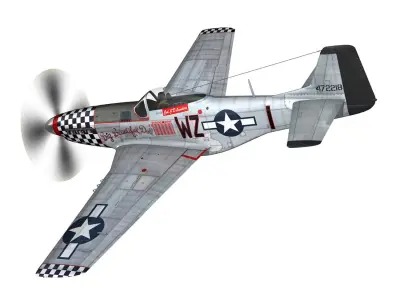 North American P-51D Mustang - Big Beautiful Doll 3D model
