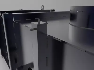 Welding metal box Free 3D model