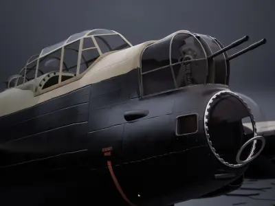 Avro Lancaster 3D model 2