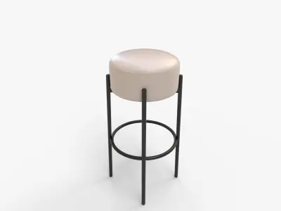 COLAMY Modern Bar Stool 3D model