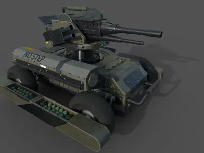 Concept drone for games 3D model