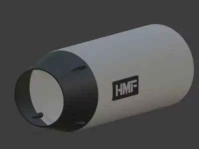 HMF Exhausts 3D model