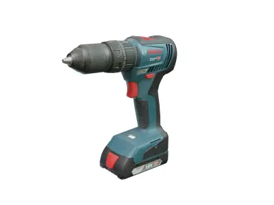 Realistic Power Tool Bosch Brushless Drill with PBR Texture Low-poly 3D model