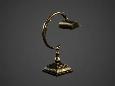 Desk Lamp Low Poly Game Ready Low-poly 3D model