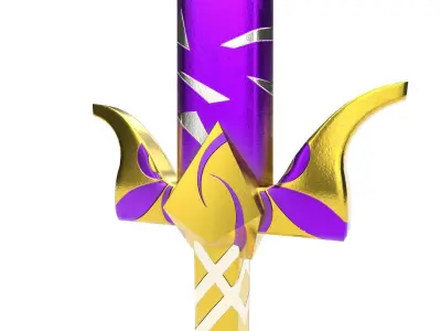 Royal Fantasy Sword 3D model